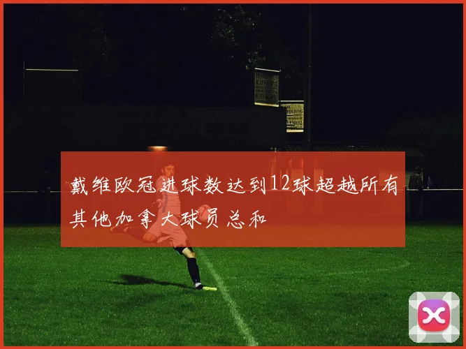 戴维欧冠进球数达到12球超越所有其他加拿大球员总和