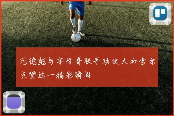 范德彪与字母哥联手助攻大加索尔点赞这一精彩瞬间